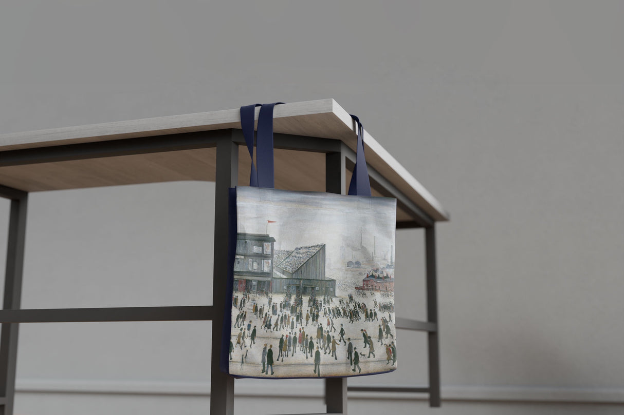 LS Lowry Tote Bag: Going to the Match (1953)