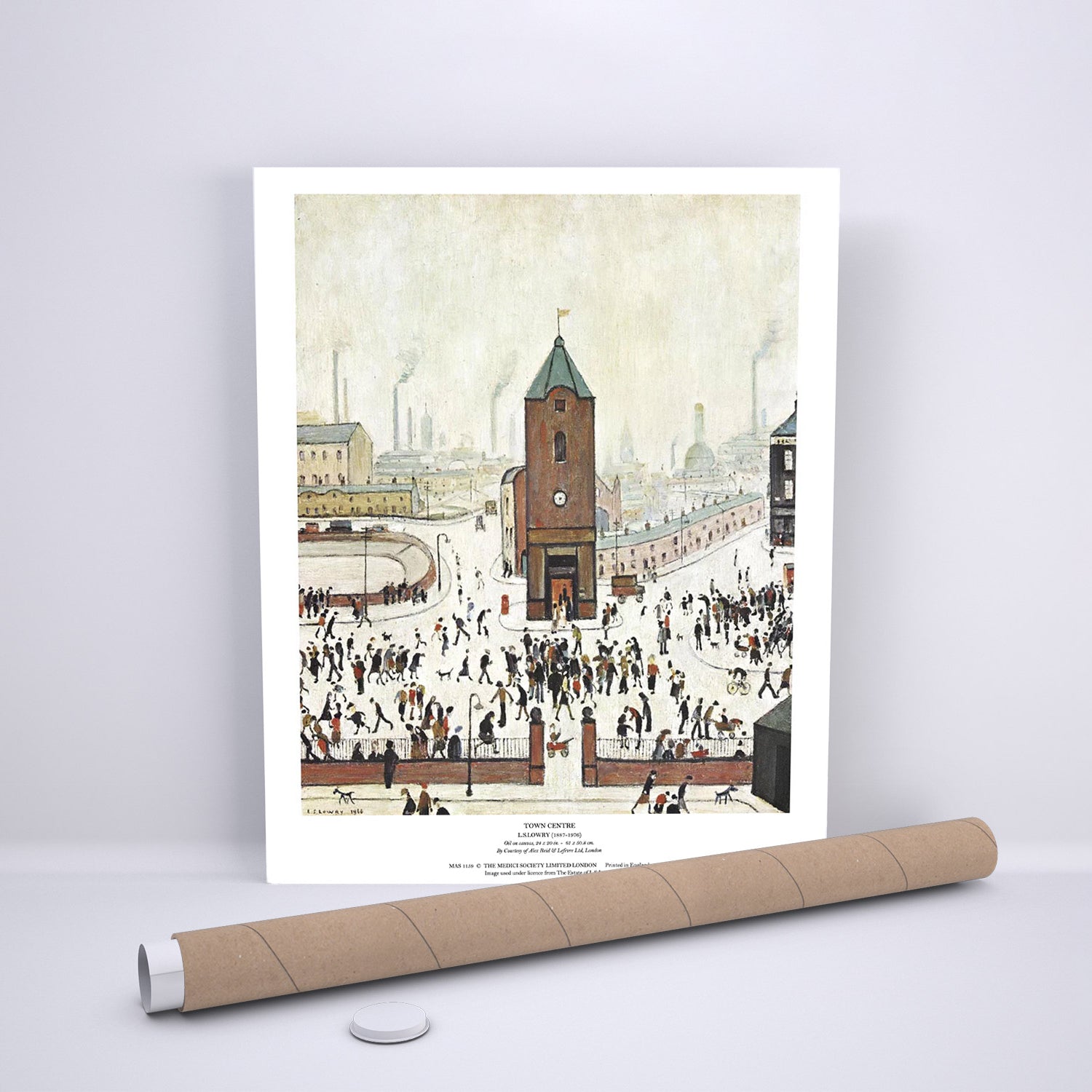 LS Lowry Print: Town Centre (1960)