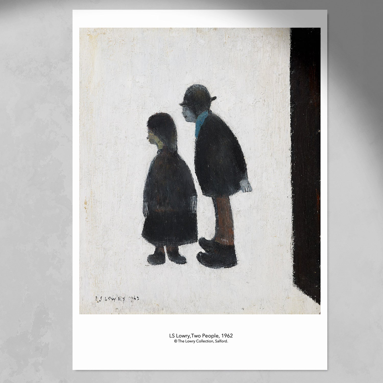 LS Lowry Print: Two People (1962)