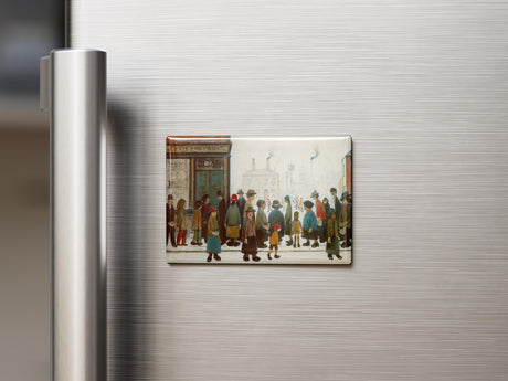 LS Lowry Magnet: Waiting for the Shops to Open (1943)