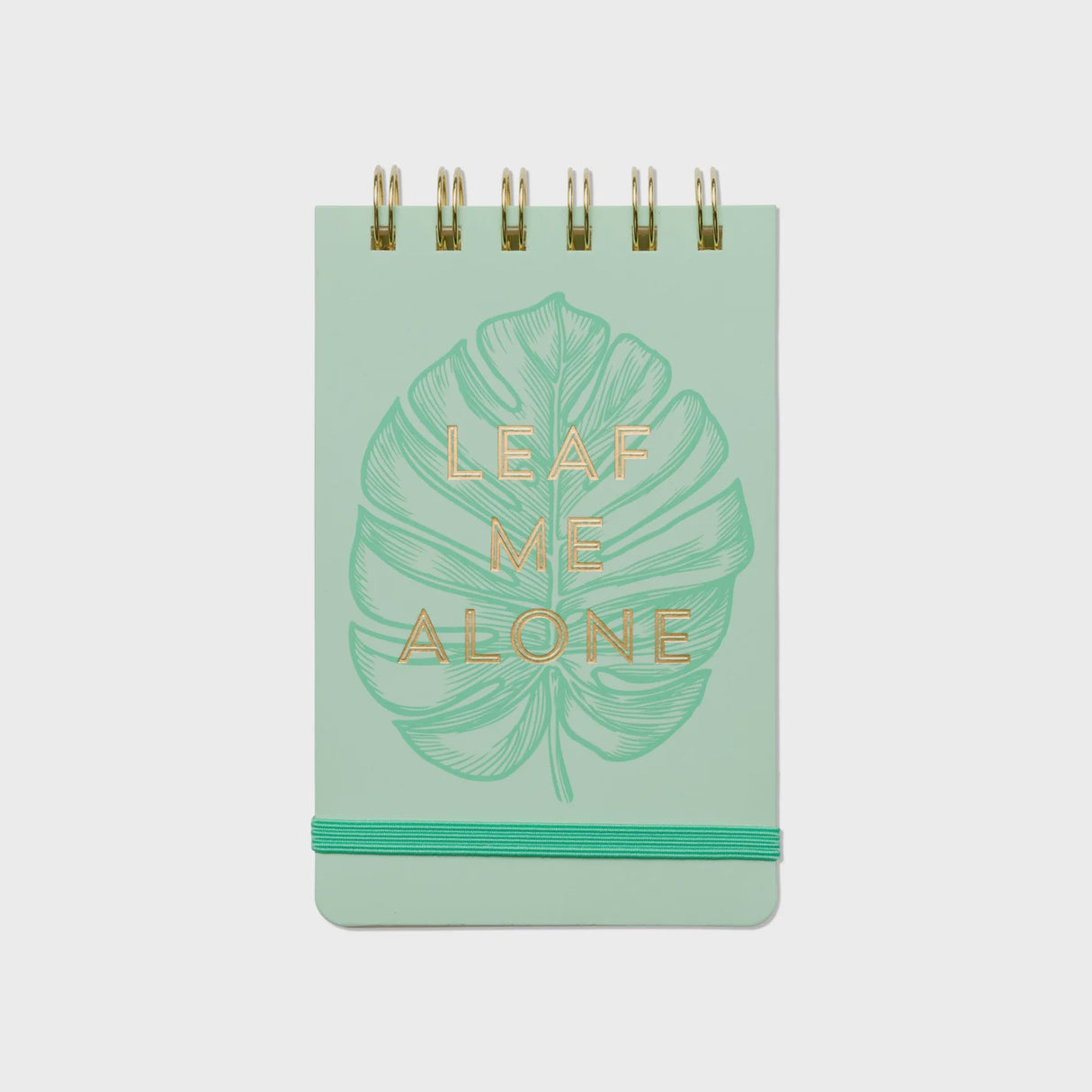 Vintage Sass Twin Wire Notepad: Leaf Me Alone
