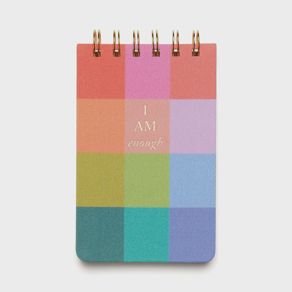 Twin Wire Notepad: Rainbow Check