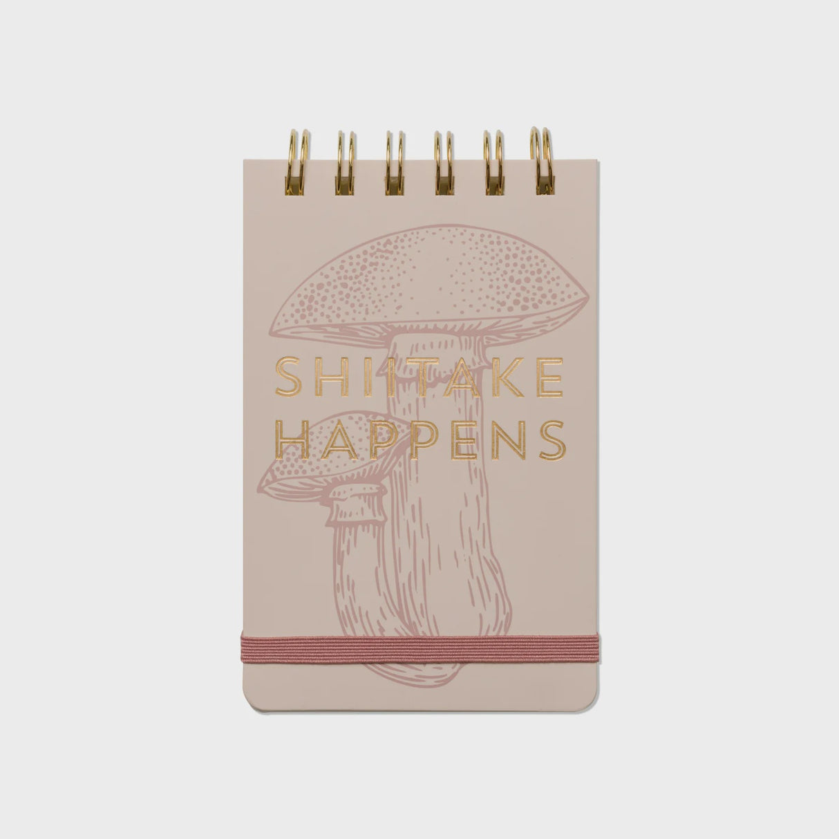 Vintage Sass Twin Wire Notepad: Shiitake Happens