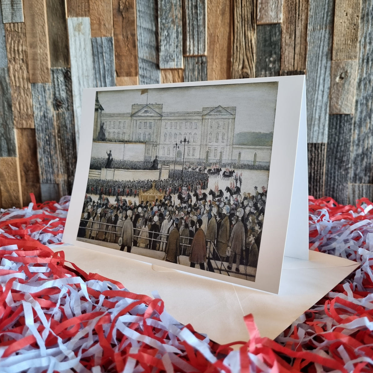 LS Lowry Card: Queen Victoria Memorial