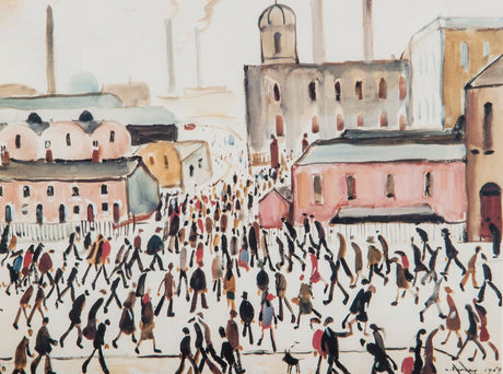LS Lowry Print: Going To Work (1959)