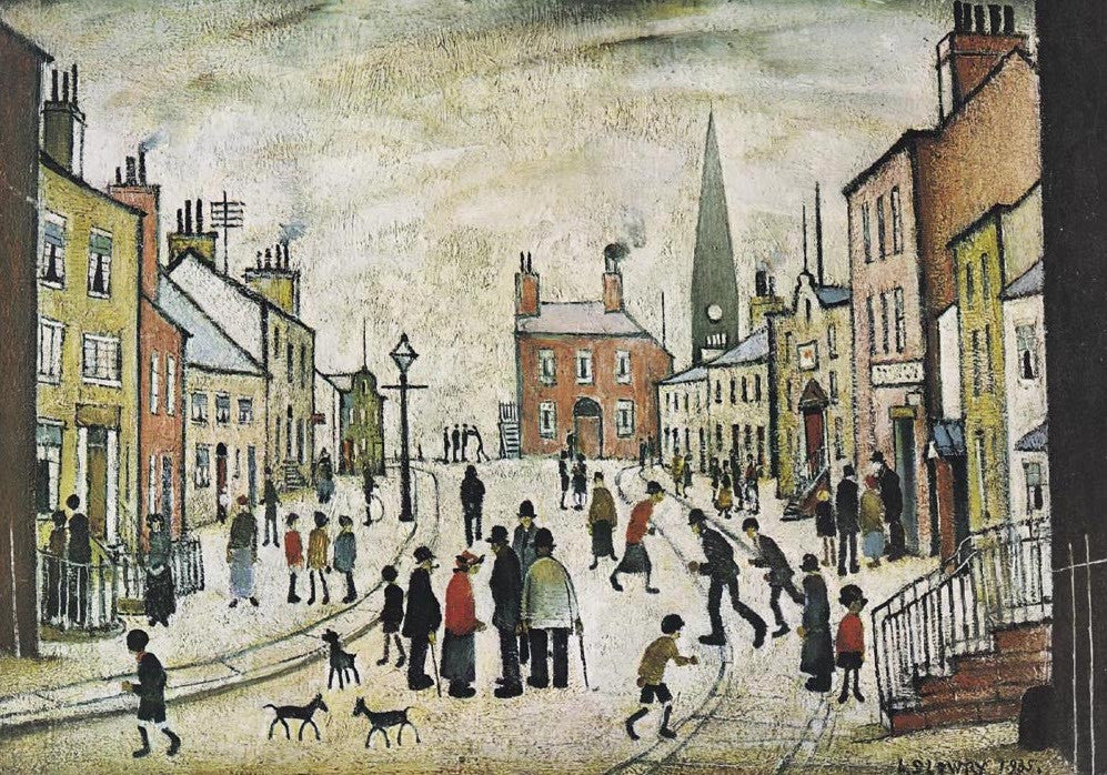 Picture of LS Lowry A Lancashire Village print