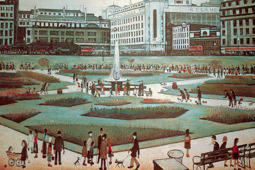 Fine Art Print: Piccadilly Gardens (1954)