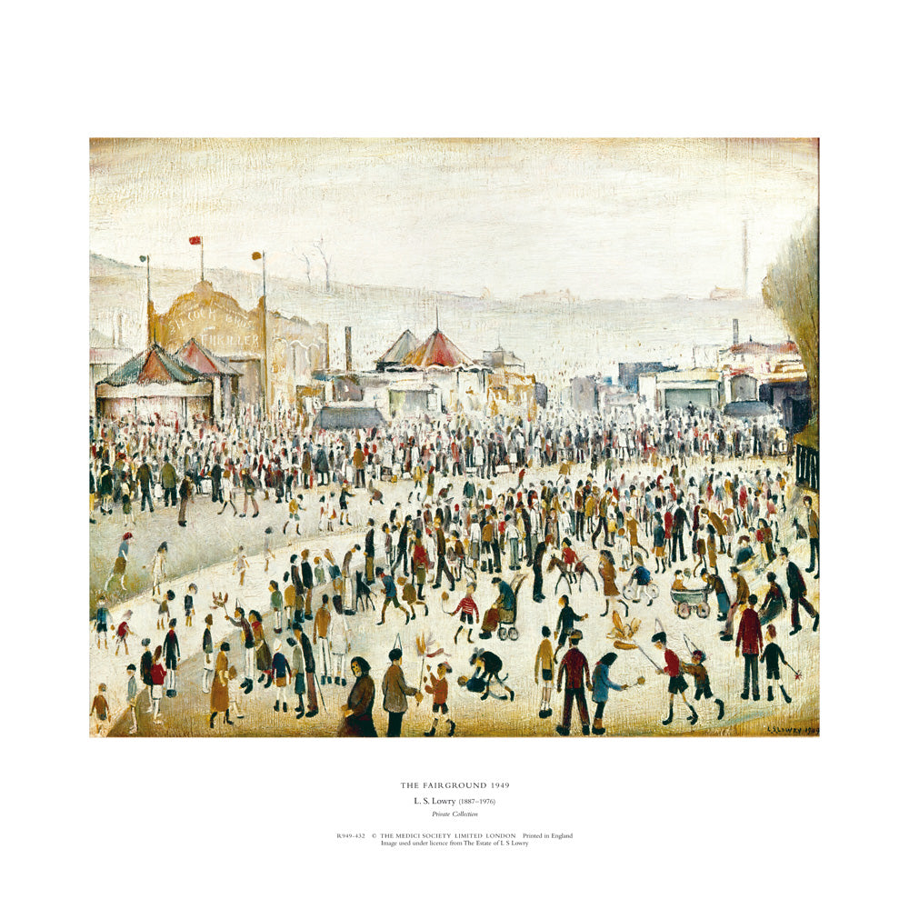 LS Lowry Print: The Fairground