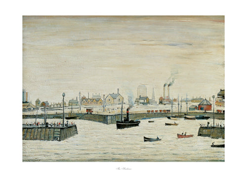 LS Lowry Print: The Harbour