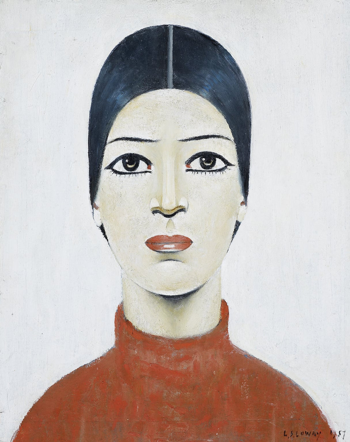 LS Lowry Print: Portrait Of Ann (1957)