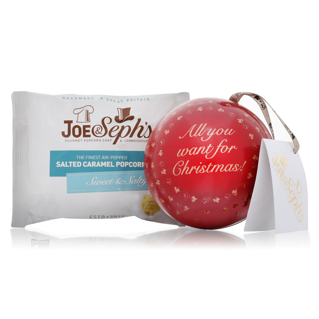 Joe & Seph's Gourmet Popcorn Bauble (Red)