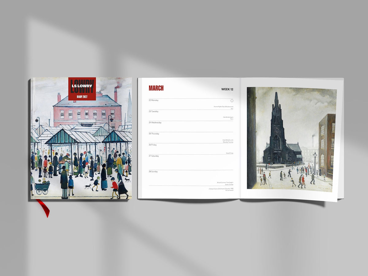 LS Lowry 2027 Desk Diary