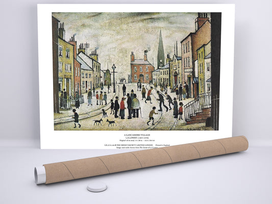 Fine Art Print: A Lancashire Village 1935