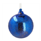 Blue Embossed Glass Ball