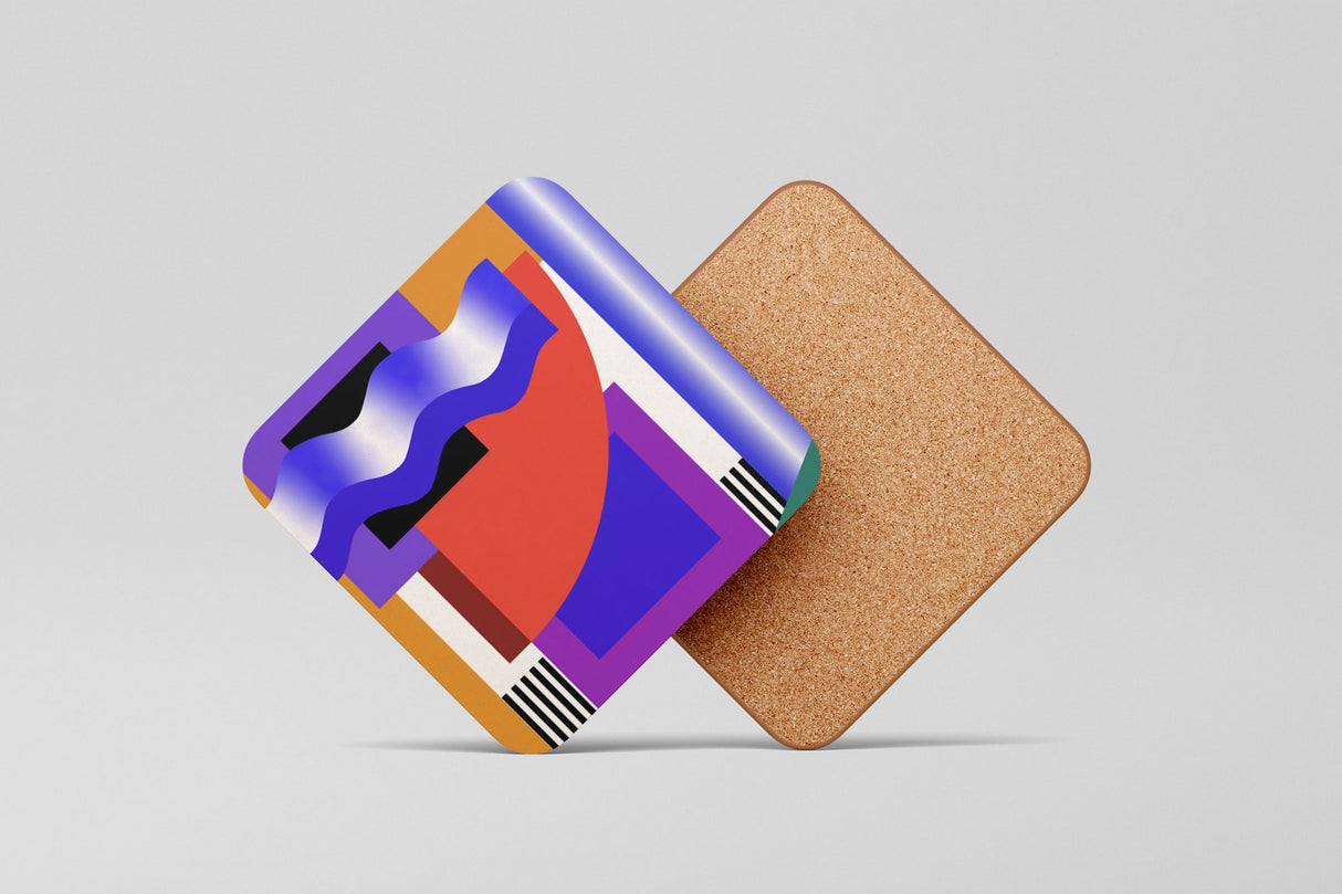 Camille Walala Coaster: Red