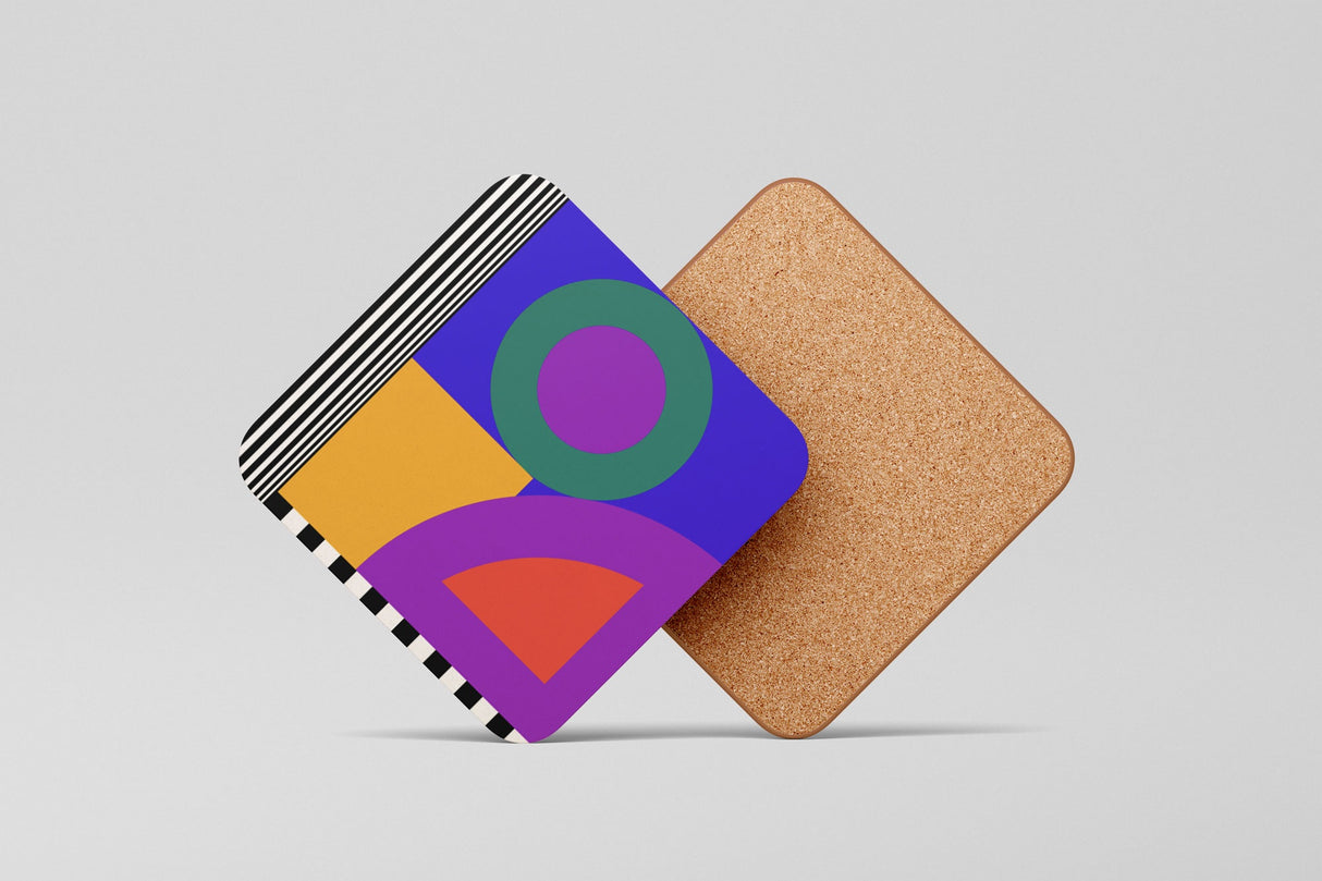 Camille Walala Coaster: Yellow