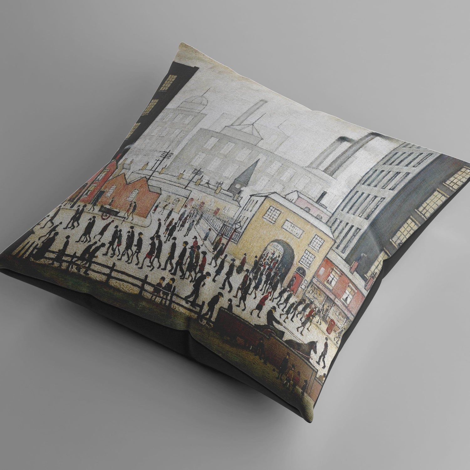 LS Lowry Cushion: Coming from the Mill (1930)
