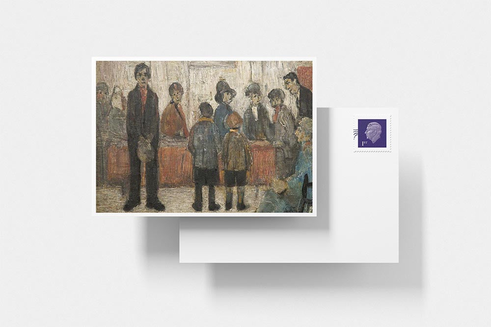 Lowry Postcard: Doctors Waiting Room