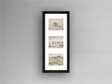 LS Lowry Framed Print: Triptych D