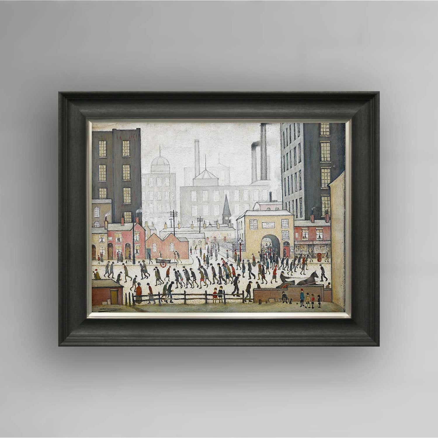 LS Lowry Handfinished Framed Print: Coming From the Mill (1930)