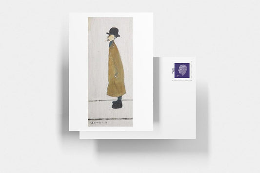 Lowry Postcard: Gentleman Looking At Something