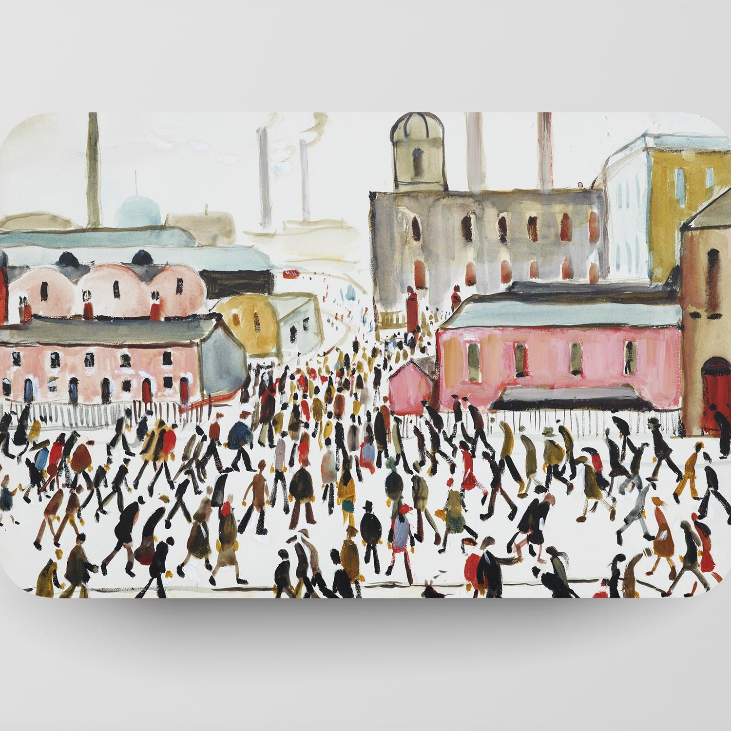 LS Lowry Placemat: Going To Work (1959)
