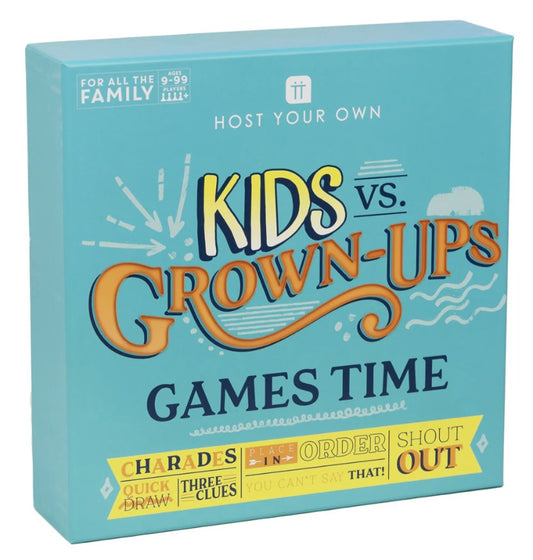 Host Your Own Kids vs Adults Party Board Game