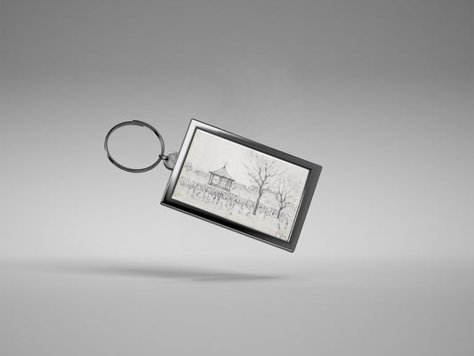 LS Lowry Keyring: Bandstand, Peel Park