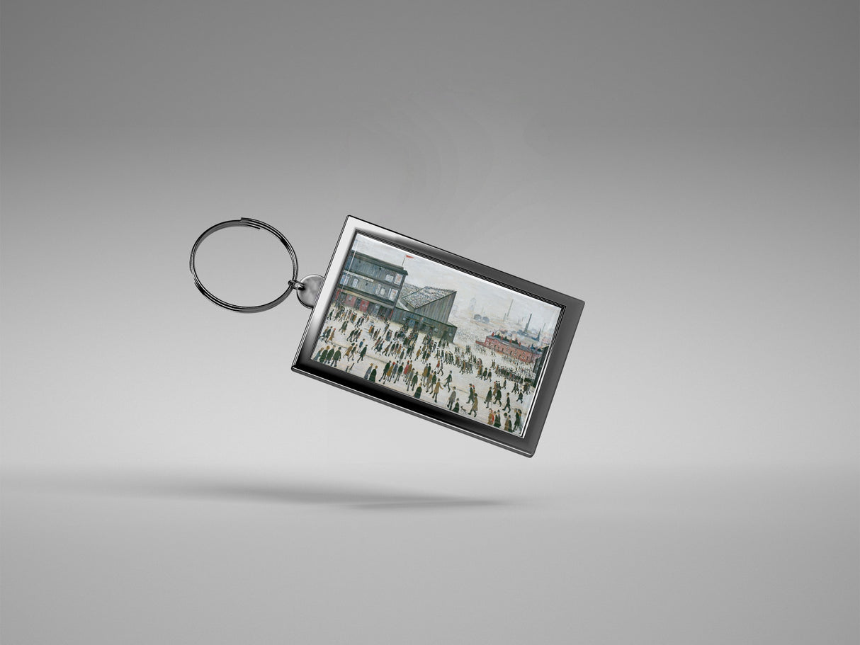 LS Lowry Keyring: Going to the Match
