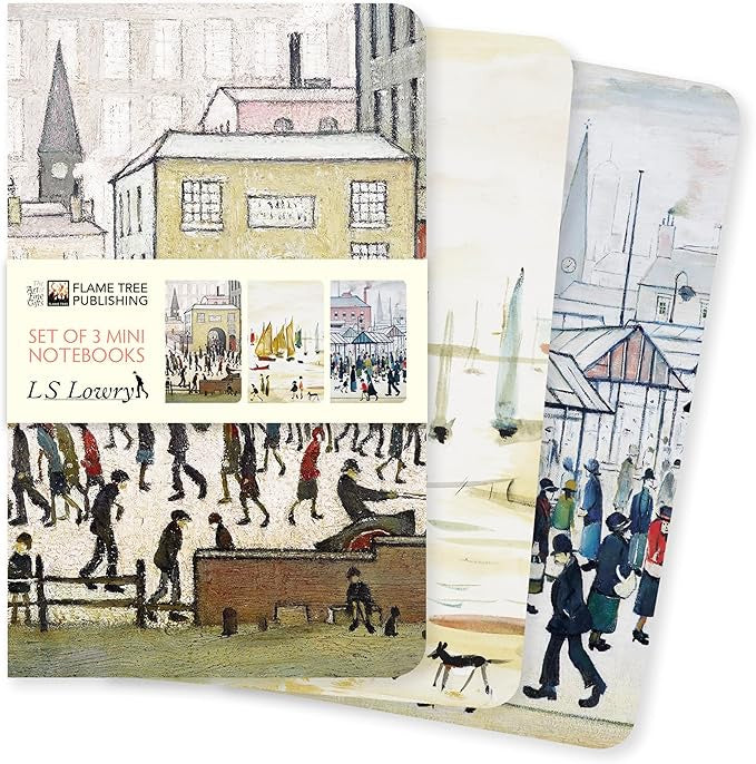 LS Lowry Set of 3 Mini Notebooks