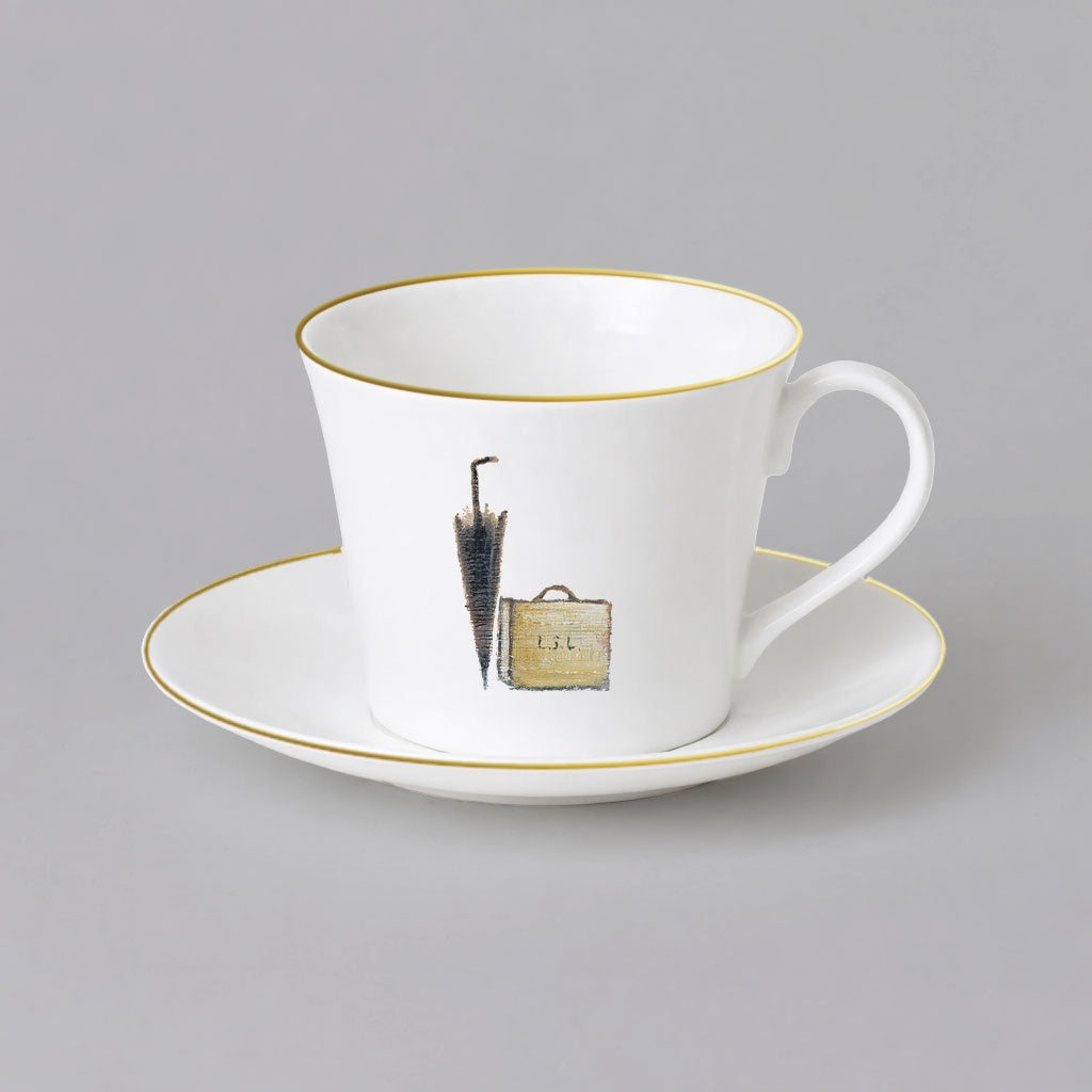 LS Lowry Mug Set: Man Lying on a Wall (1957) Collectors Edition