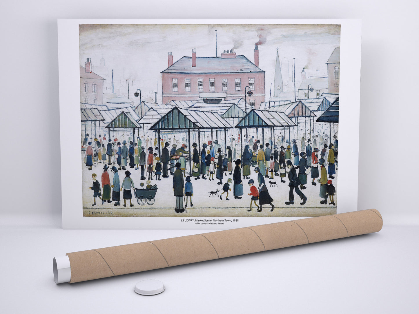 Market Scene, Northern Town (1939) Fine Art Print