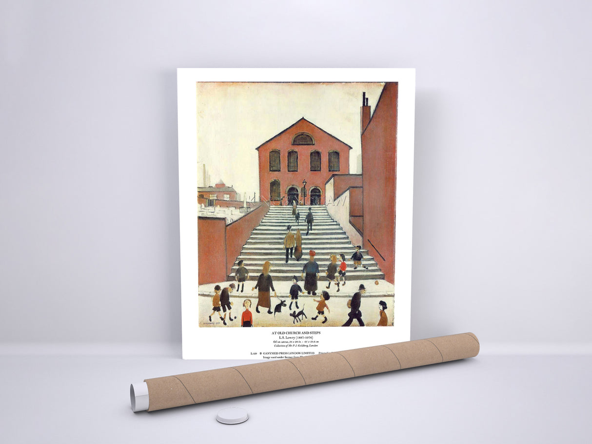 Fine Art Print: Old Church And Steps (1960)