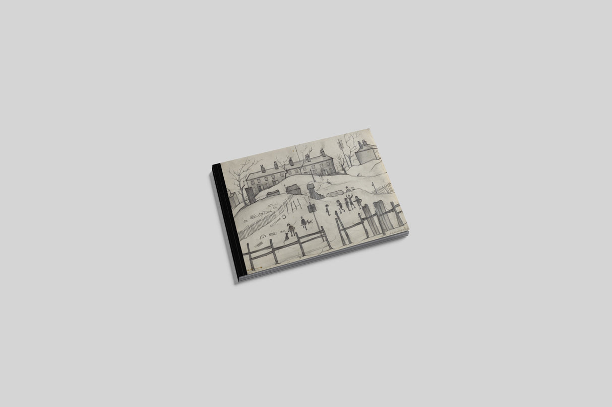 LS Lowry A6 Watercolour Postcard Pad: Houses in Broughton (1937)