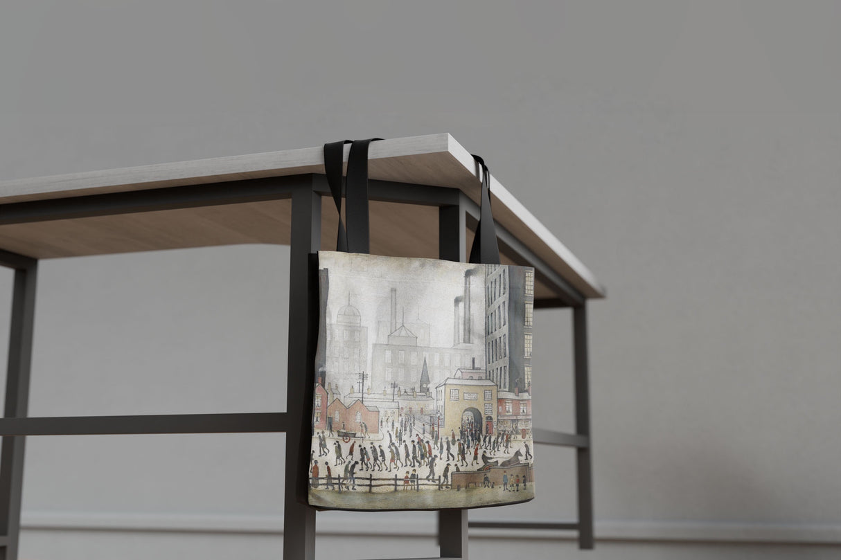LS Lowry Tote Bag: Coming From the Mill (1930)