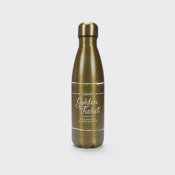 Roald Dahl Water Bottle: Gold Ticket