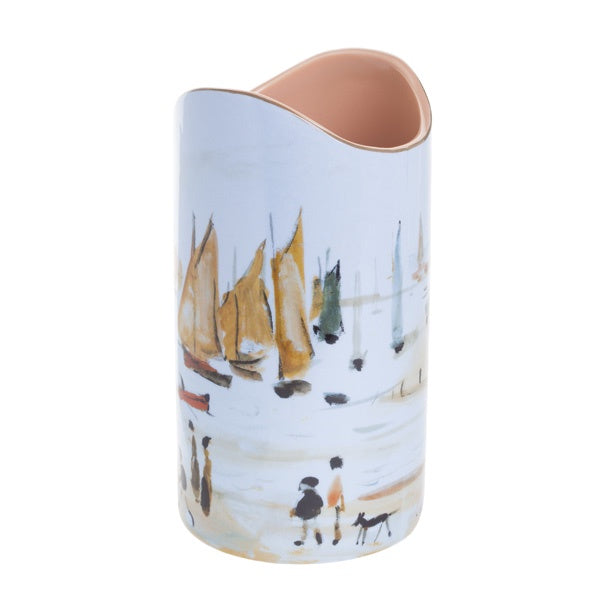 LS Lowry Silhouette Vase: Yachts (1959)