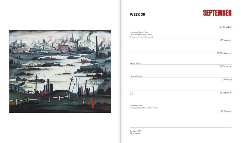 LS Lowry 2026 Desk Diary