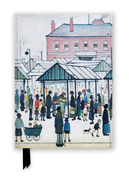 LS Lowry Foiled Journal: Market Scene, Northern Town (1939)