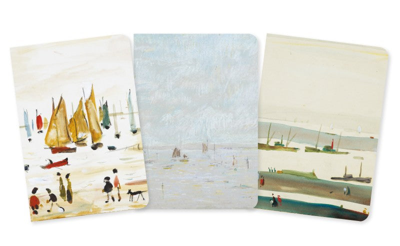 LS Lowry Set of 3 Notebooks: Seascapes