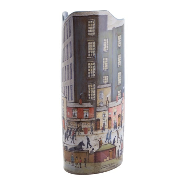 LS Lowry Silhouette Vase: Coming from the Mill (1930)