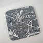 Salford Doodle Map Coaster - Dave Draws