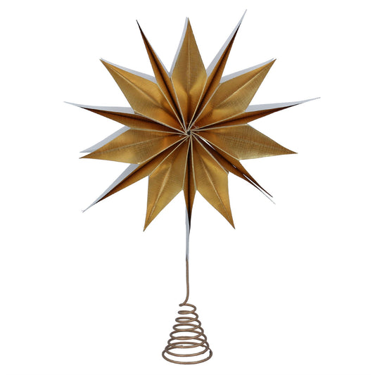 Xmas Tree Topper Paper star gold