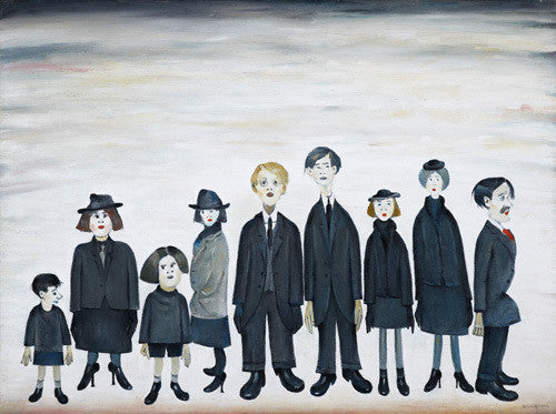 LS Lowry Print: The Funeral Party (1953)
