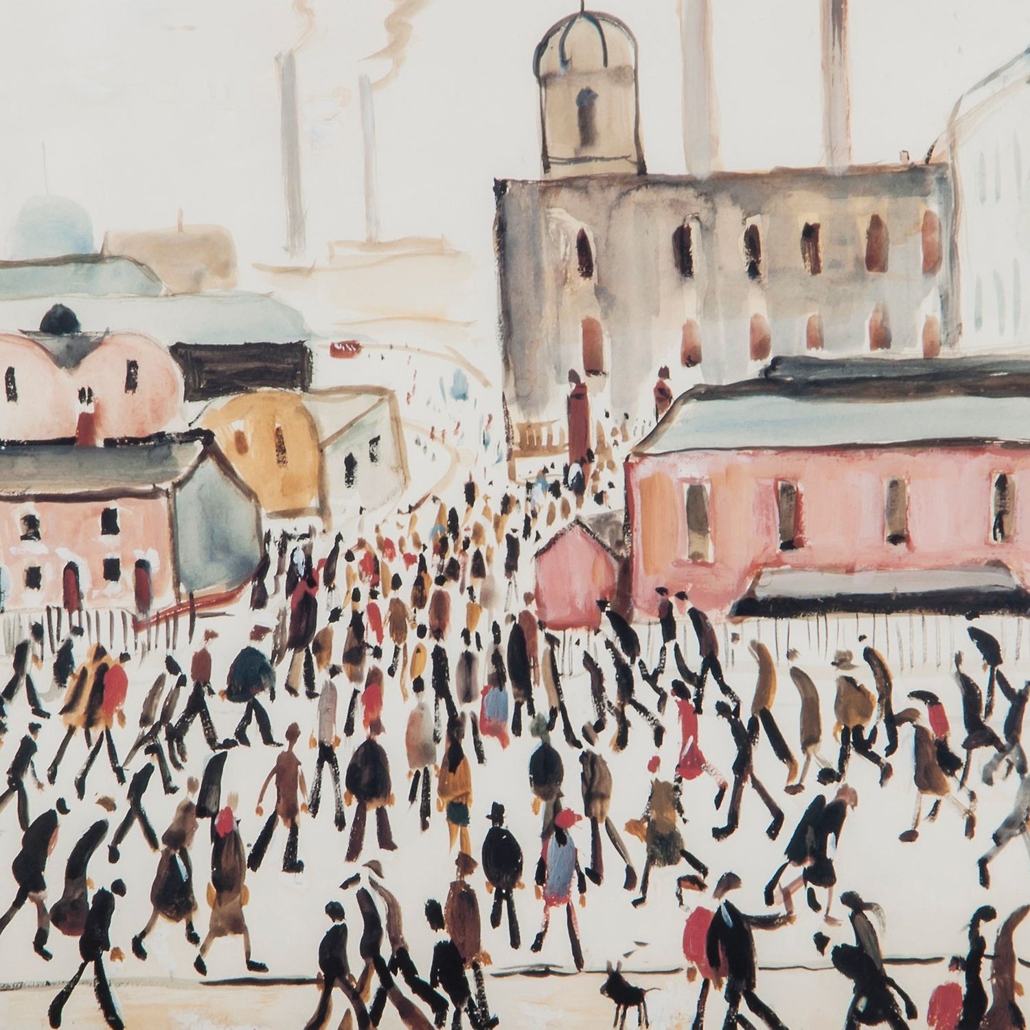 LS Lowry Print: Going To Work (1959)