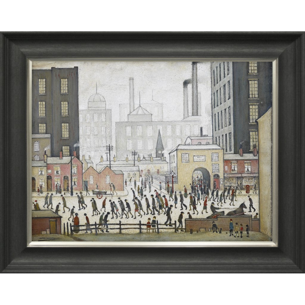 LS Lowry Handfinished Framed Print: Coming From the Mill (1930)