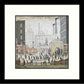Framed Print "Coming From The Mill (1930)" Square
