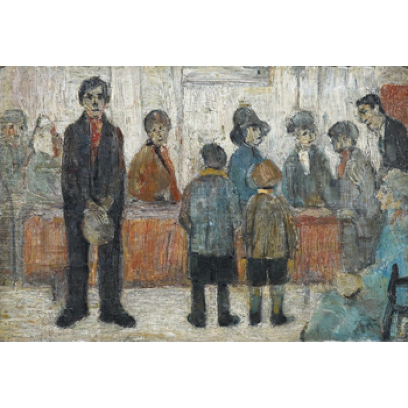 LS Lowry Print: Doctor's Waiting Room (1920)