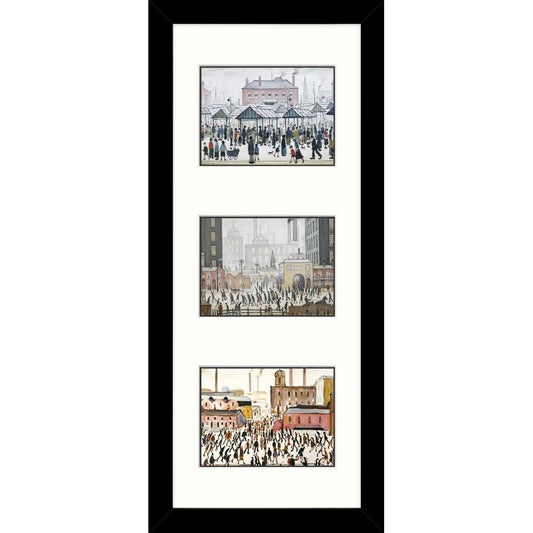 Framed Print Lowry Triptych C