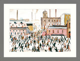 LS Lowry Grey Framed Print: Going to Work (1959)